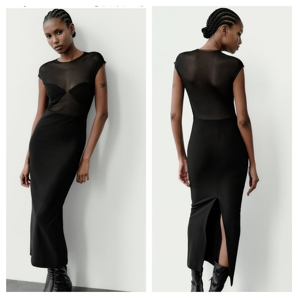 Zara Tulle Dress * Black - Picture 11 of 13